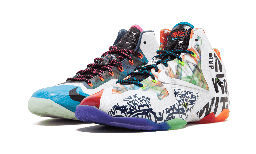 NIKE MENS Lebron 11 Premium "What The Lebron" 650884 400 from Stadium Goods