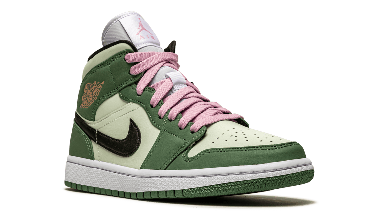 JORDAN WOMENS AIR JORDAN 1 MID SE Womens "Dutch Green" CZ0774 300 CZ0774 300 from Stadium Goods