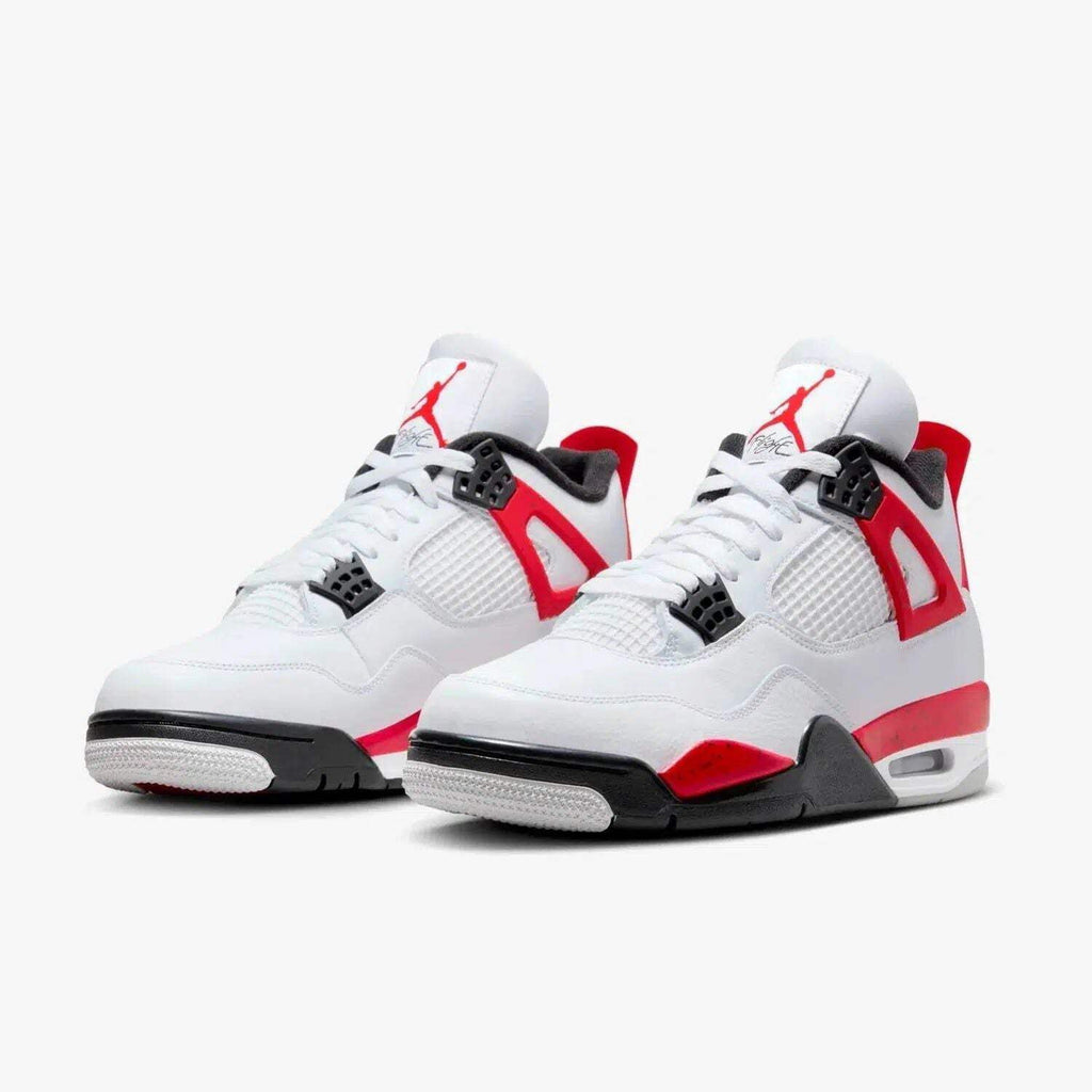Nike Men’s Air Jordan 4 Retro ‘Red Cement’ (2023), White/Fire Red/Black/Neutral Grey