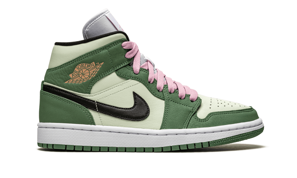 JORDAN WOMENS AIR JORDAN 1 MID SE Womens "Dutch Green" CZ0774 300 CZ0774 300 from Stadium Goods