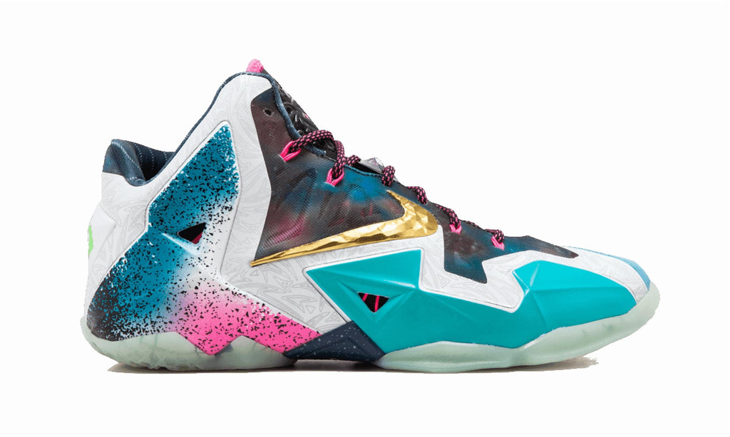 NIKE MENS Lebron 11 Premium "What The Lebron" 650884 400 from Stadium Goods