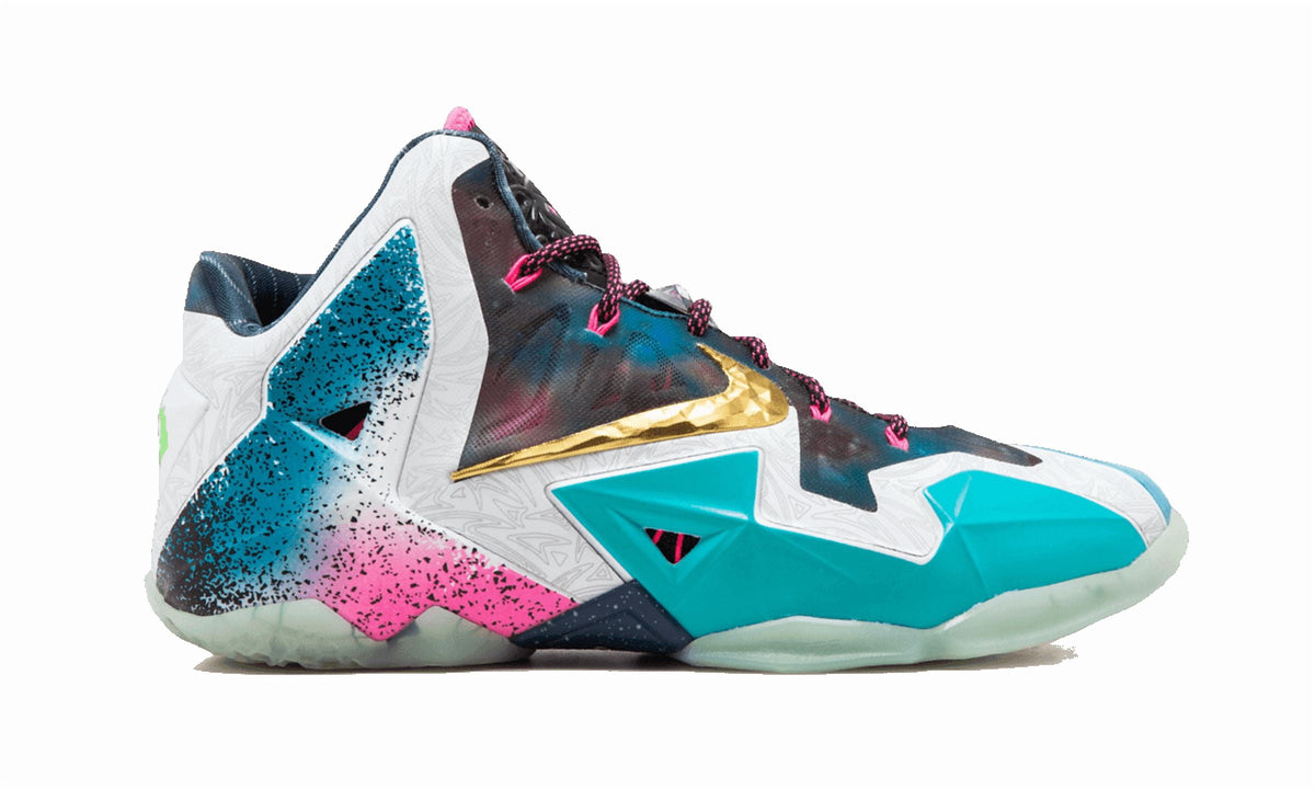 NIKE MENS Lebron 11 Premium "What The Lebron" 650884 400 from Stadium Goods