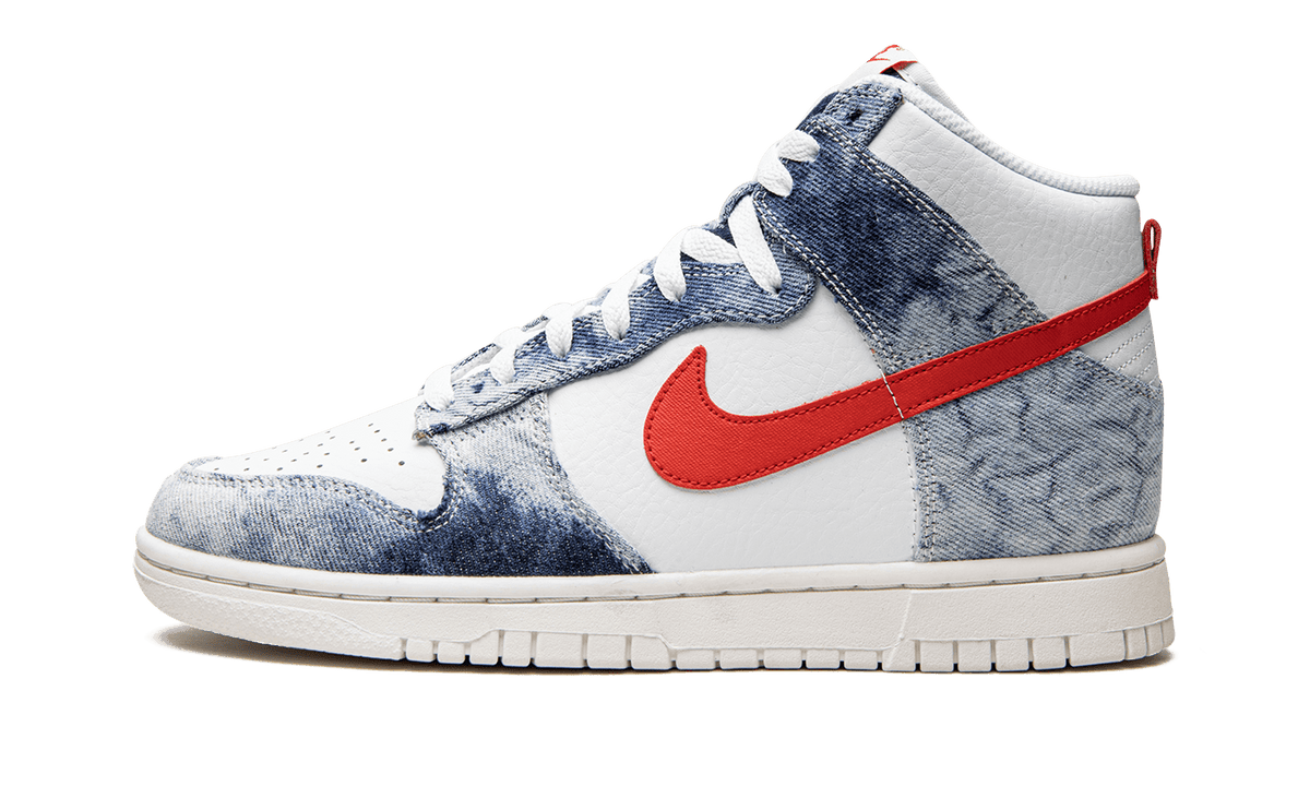 NIKE WOMENS DUNK HIGH Womens "Washed Denim" DV2181 900 DV2181 900 from Stadium Goods