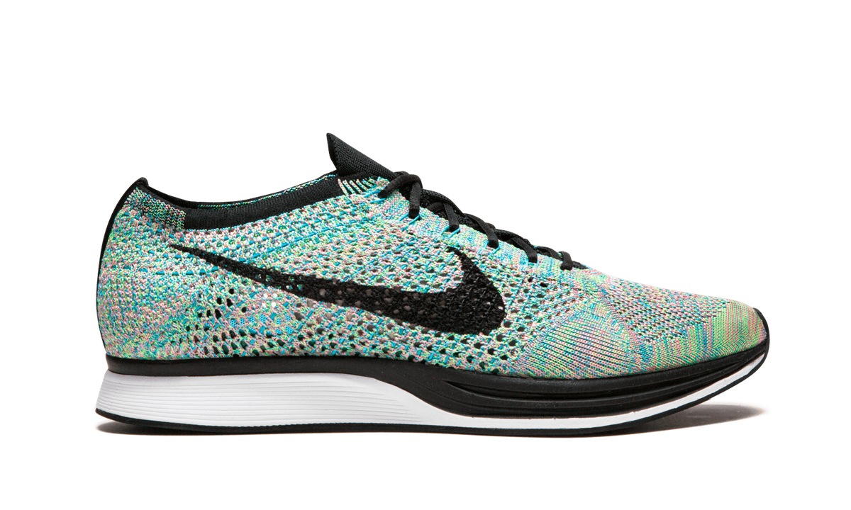 NIKE MENS Flyknit Racer "Multi-Color 2.0" 526628 304 from Stadium Goods