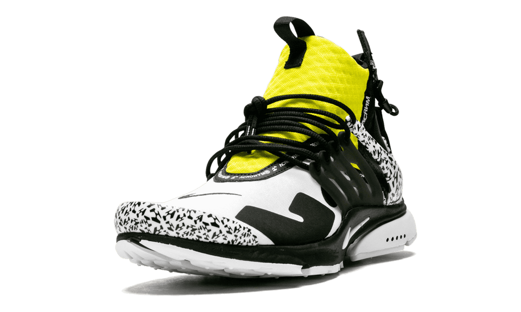 NIKE MENS Air Presto Mid/Acronym "Acronym - Dynamic Yellow" AH7832 100 from Stadium Goods