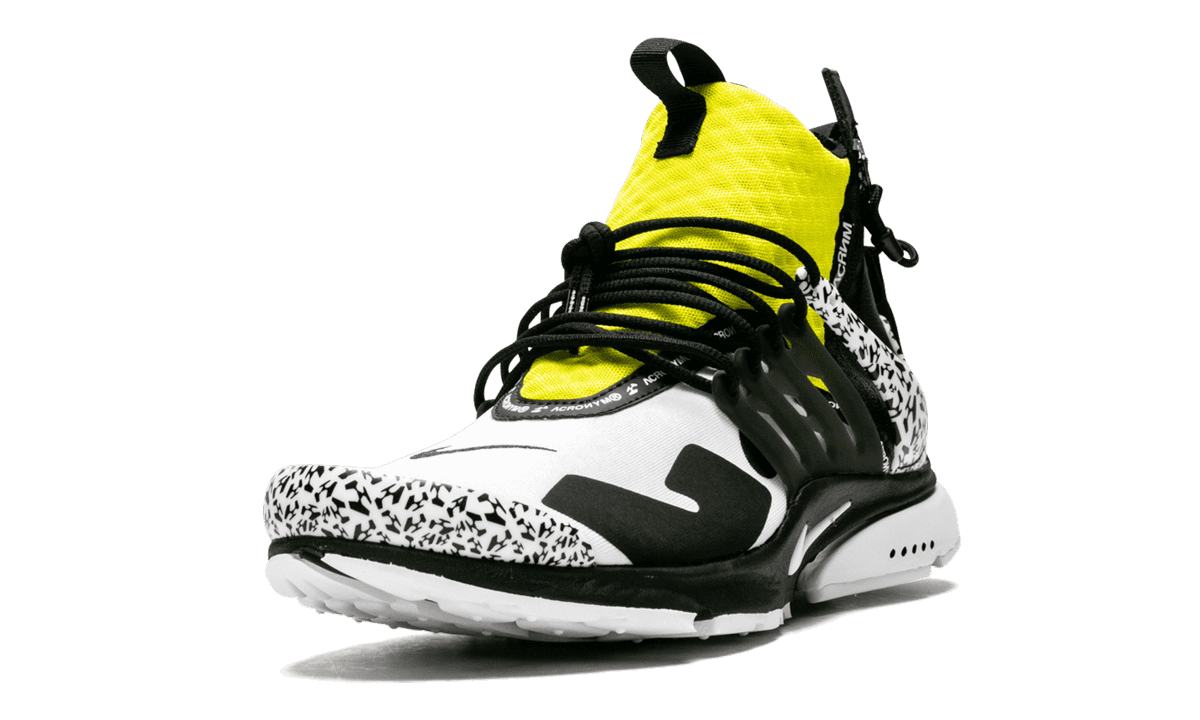 NIKE MENS Air Presto Mid/Acronym "Acronym - Dynamic Yellow" AH7832 100 from Stadium Goods