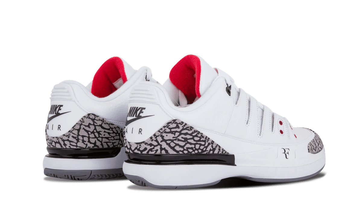 NIKE MENS Zoom Vapor AJ3 "White/Cement Jordan 3" 709998 160 709998 160 from Stadium Goods