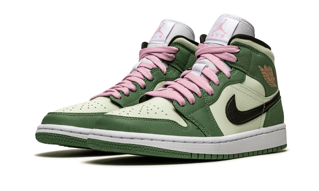 JORDAN WOMENS AIR JORDAN 1 MID SE Womens "Dutch Green" CZ0774 300 CZ0774 300 from Stadium Goods