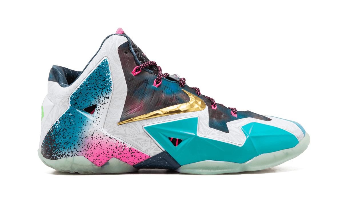 NIKE MENS Lebron 11 Premium "What The Lebron" 650884 400 from Stadium Goods