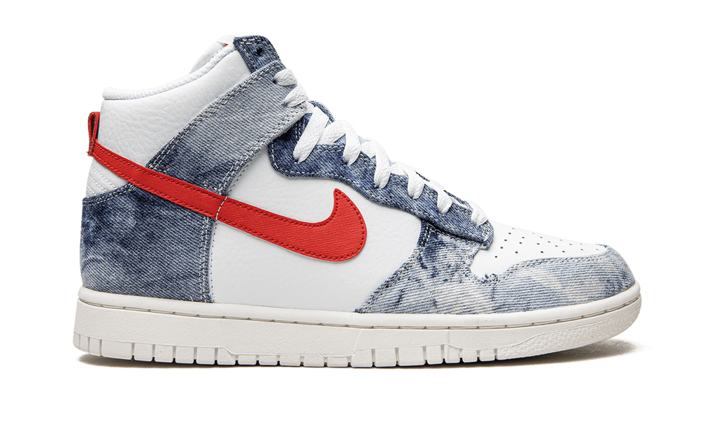 NIKE WOMENS DUNK HIGH Womens "Washed Denim" DV2181 900 DV2181 900 from Stadium Goods