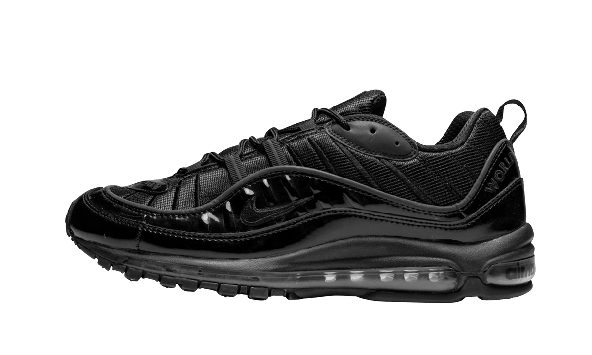 NIKE MENS Air Max 98 "Supreme - Black" 844694 001 from Stadium Goods