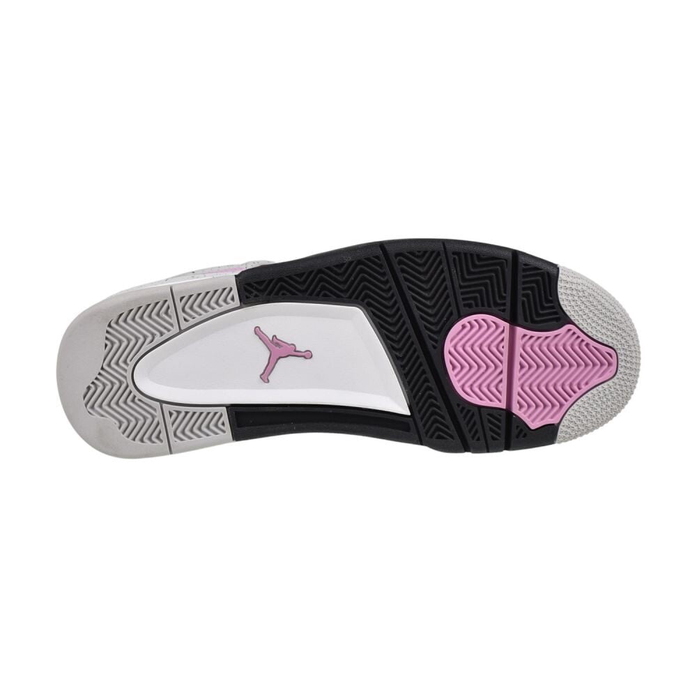 Nike Air Jordan 4 Retro Suede Womens Shoes Size 6.5, Color: Orchid/Neutral Grey/Black