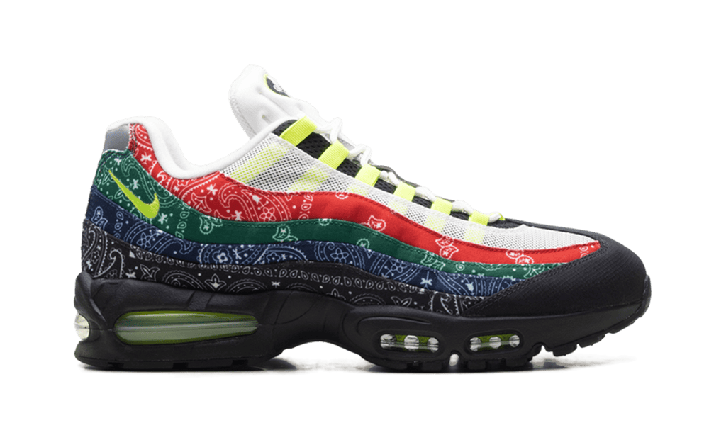 NIKE MENS Air Max 95 "Paisley Bandana" IQ0620 100 IQ0620 100 from Stadium Goods