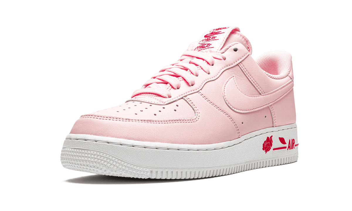 NIKE MENS Air Force 1 '07 LX "Thank You Plastic Bag - Pink Foam" CU6312 600 from Stadium Goods